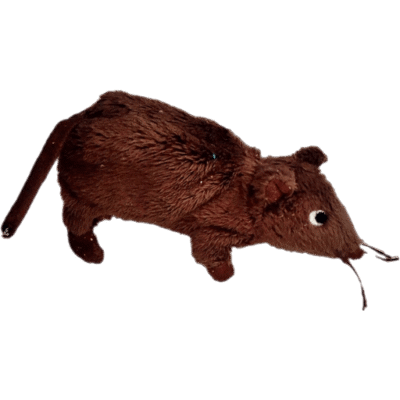 Pluche miniratje bruin