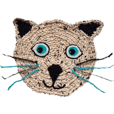 Kattenmatje ecru S/M