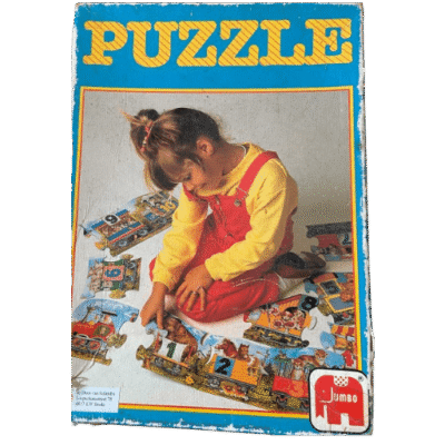 Puzzel dierentrein cijfers XL (11 grote stukken)