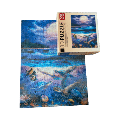 Puzzel 3D  Schildpadden in zee (500 stukjes)